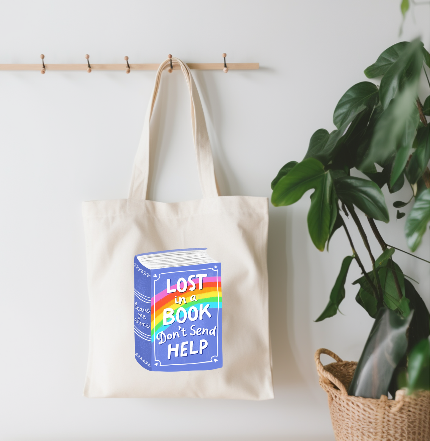 Lost In A Book Canvas Tote Bag