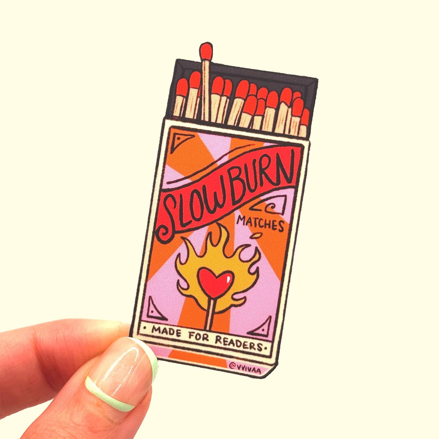 Slow Burn Romance - Book Lover Bookish Clear Matte Sticker