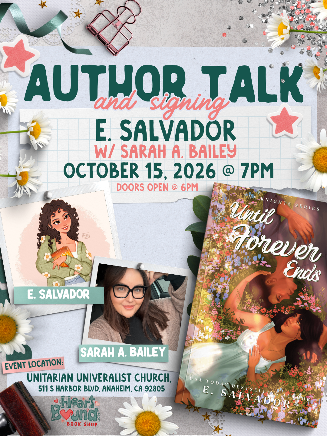 Author Talk and Signing: E. Salvador with Sarah A. Bailey
