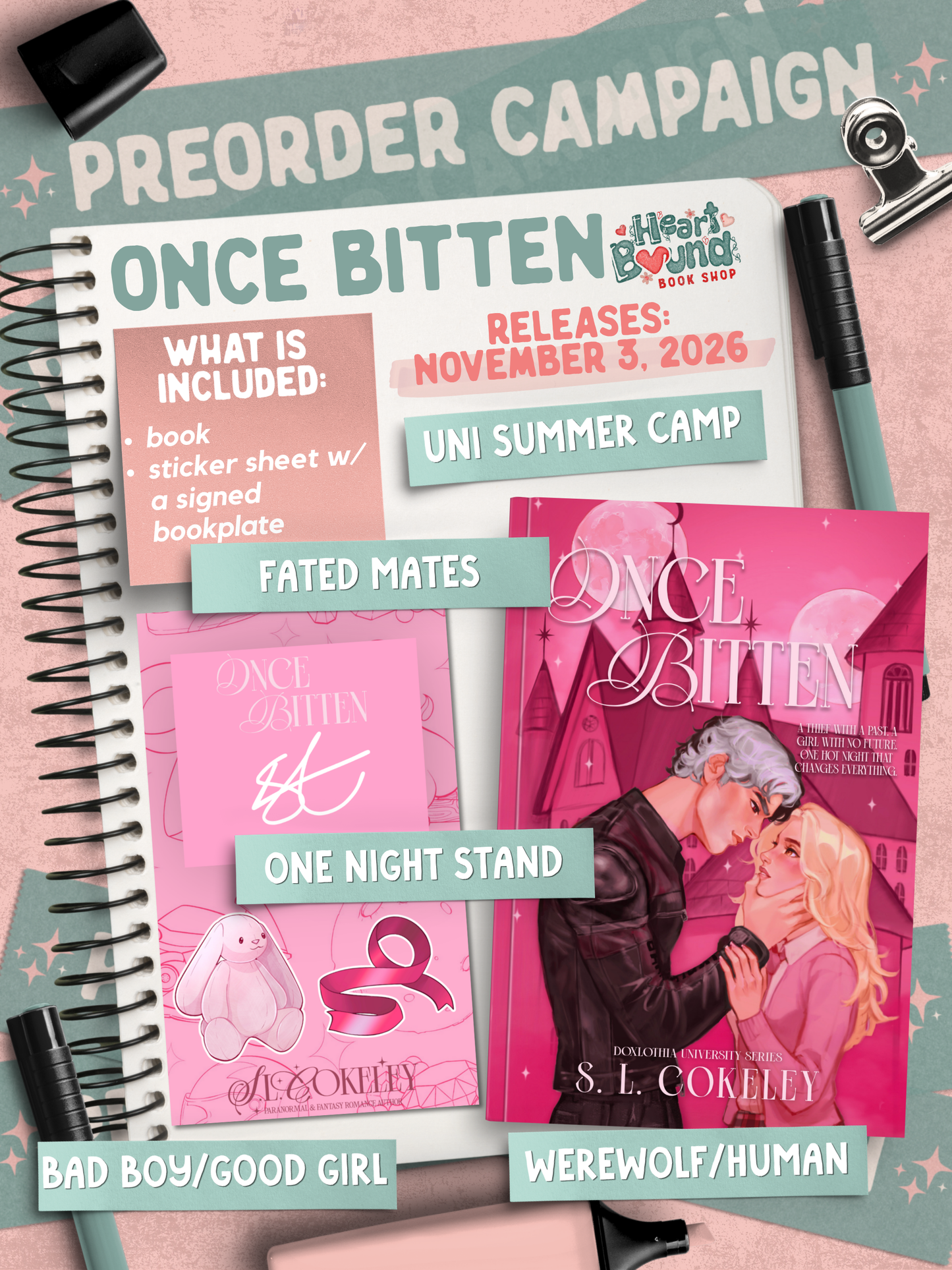 (PRE-ORDER) Once Bitten by S.L. Cokeley
