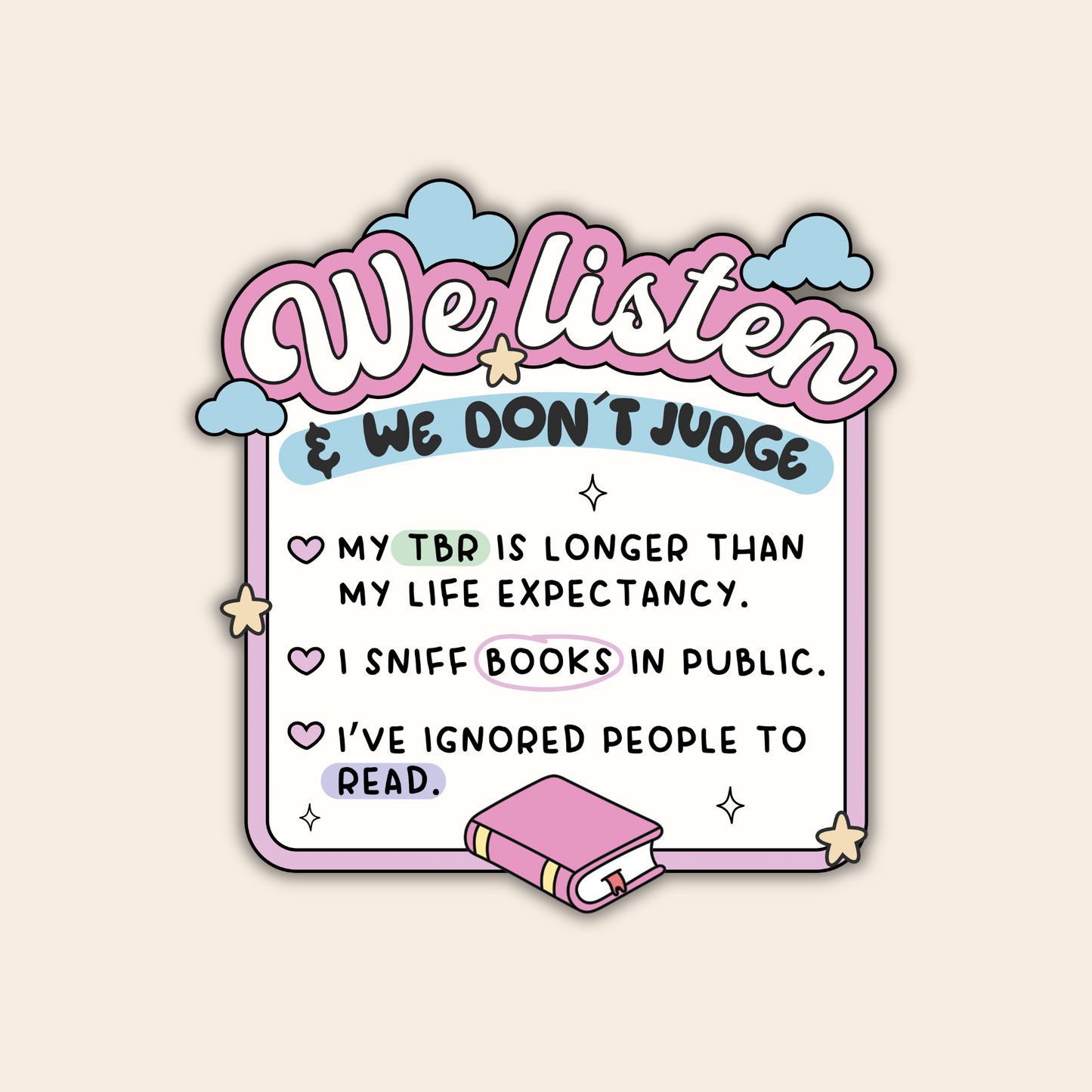 We Listen We Don't Judge