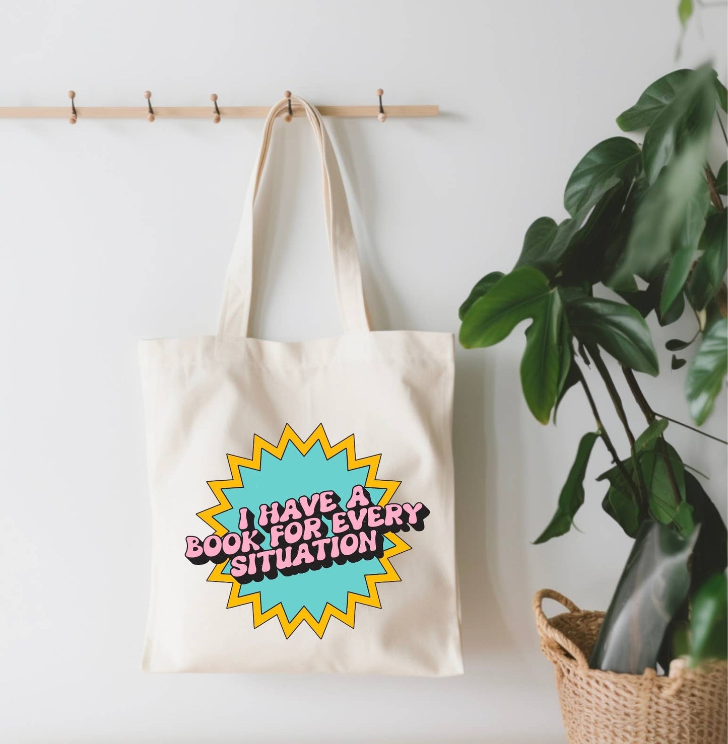 A Book For Every Situation Small Canvas Tote Bag
