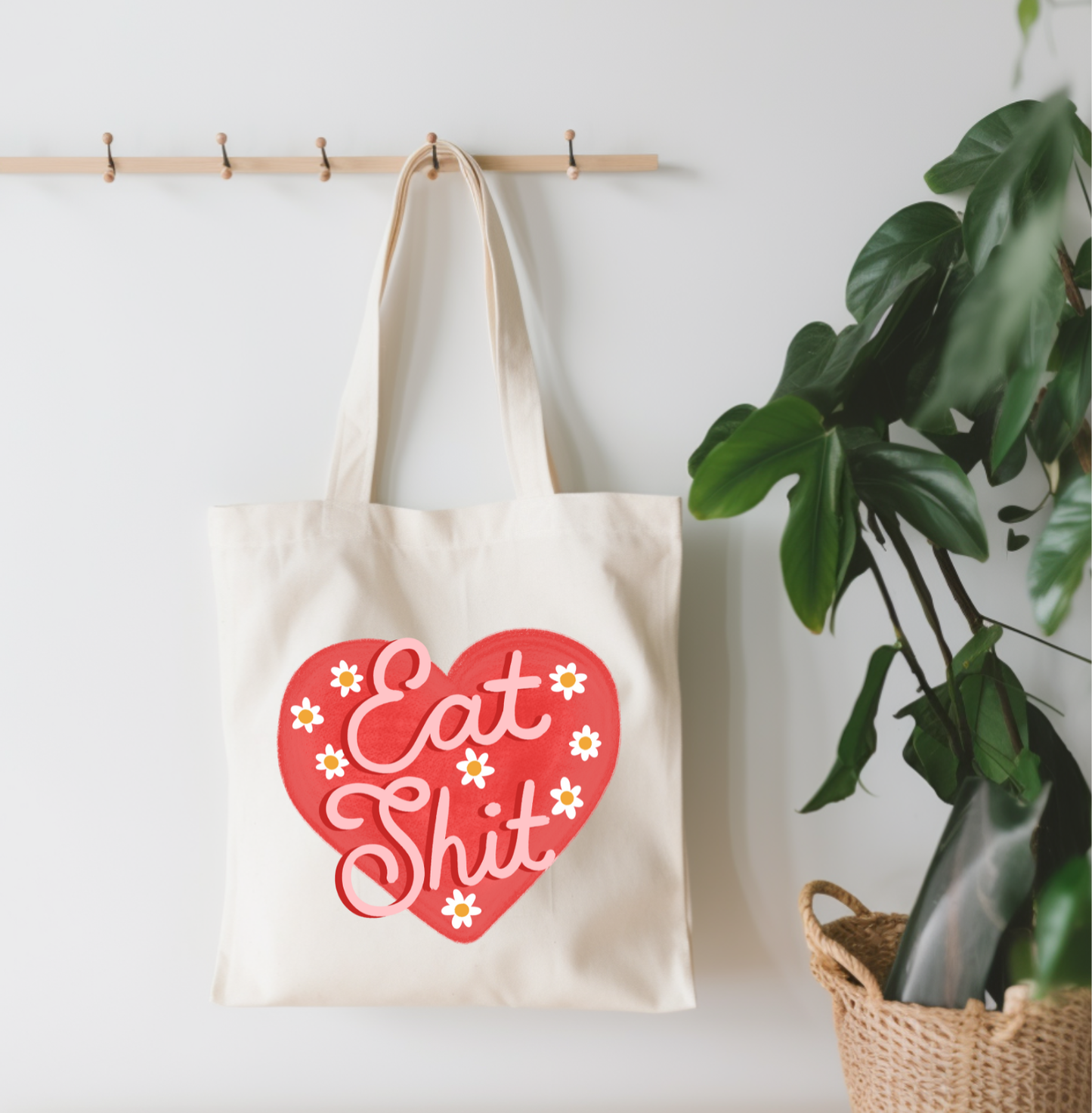 Eat Shit Canvas Tote Bag