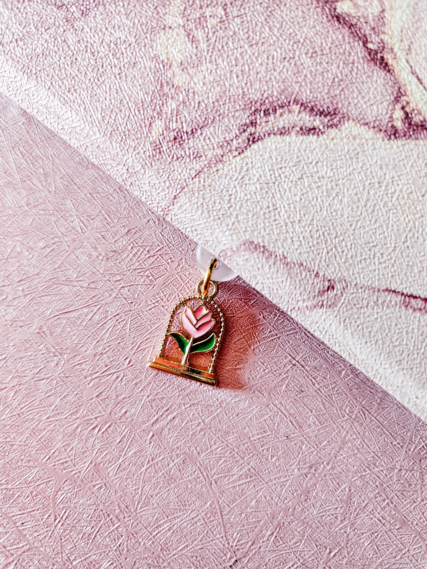 Rose in Cloche Kindle Charm
