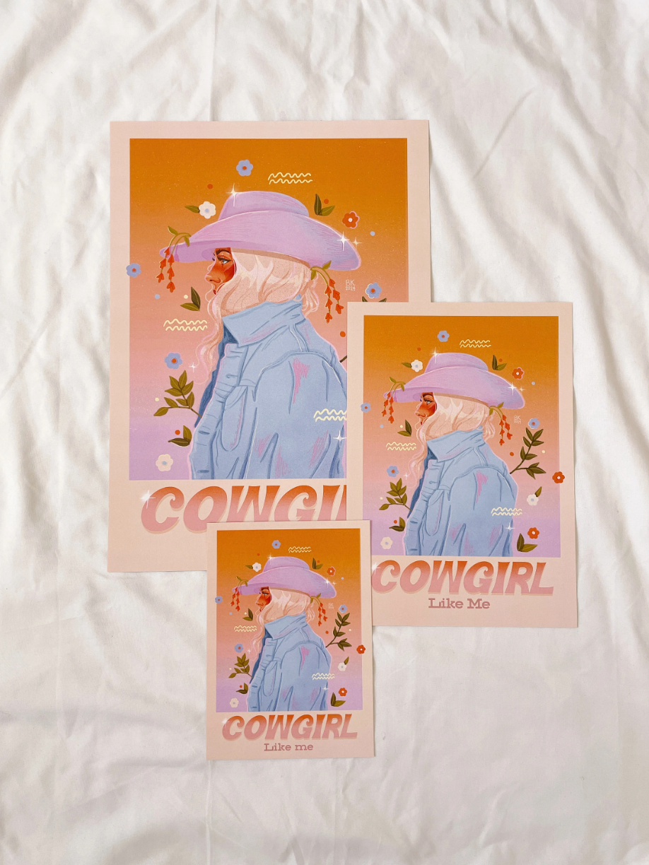 Cowgirl Like Me Gradient Print