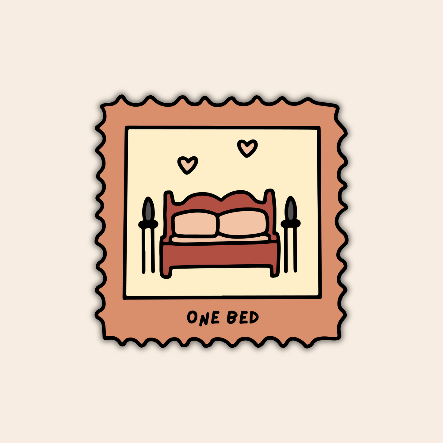 One Bed Stamp