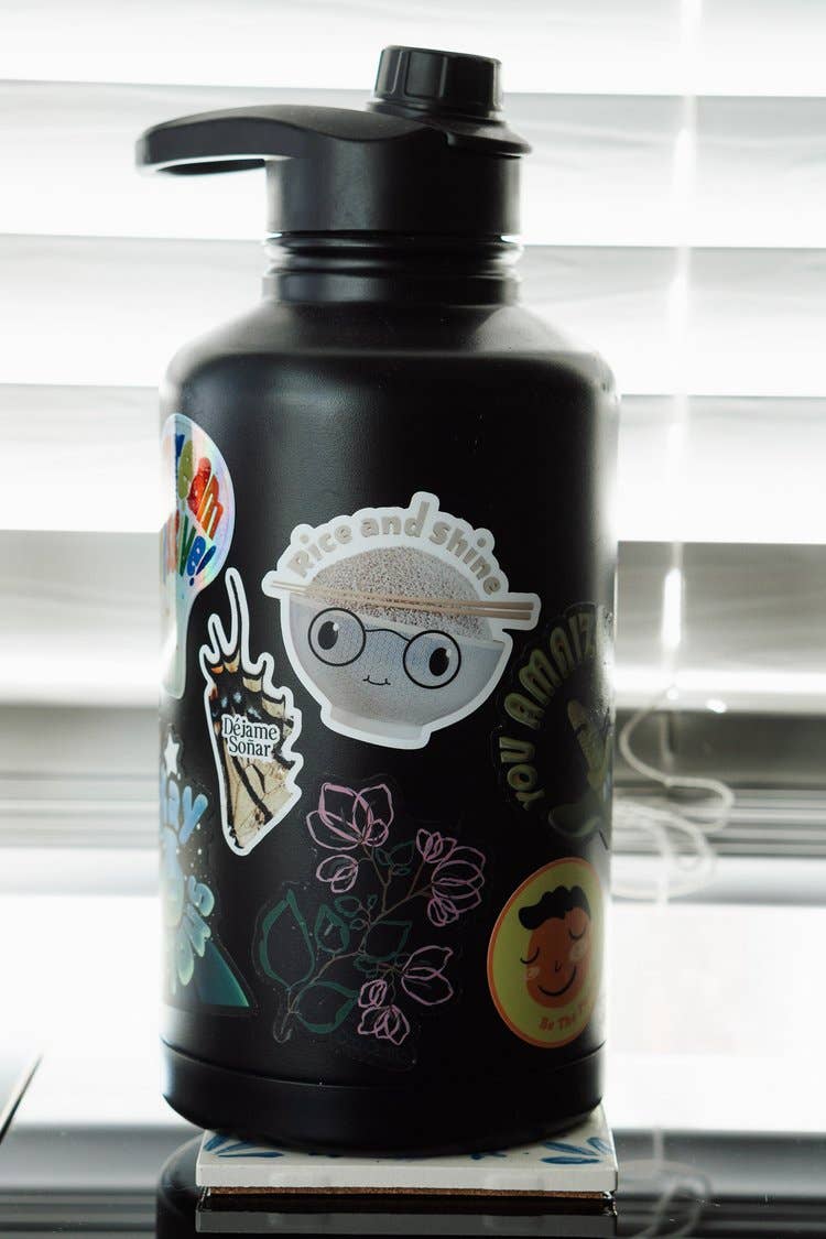 Rice and Shine Rice Bowl Sticker