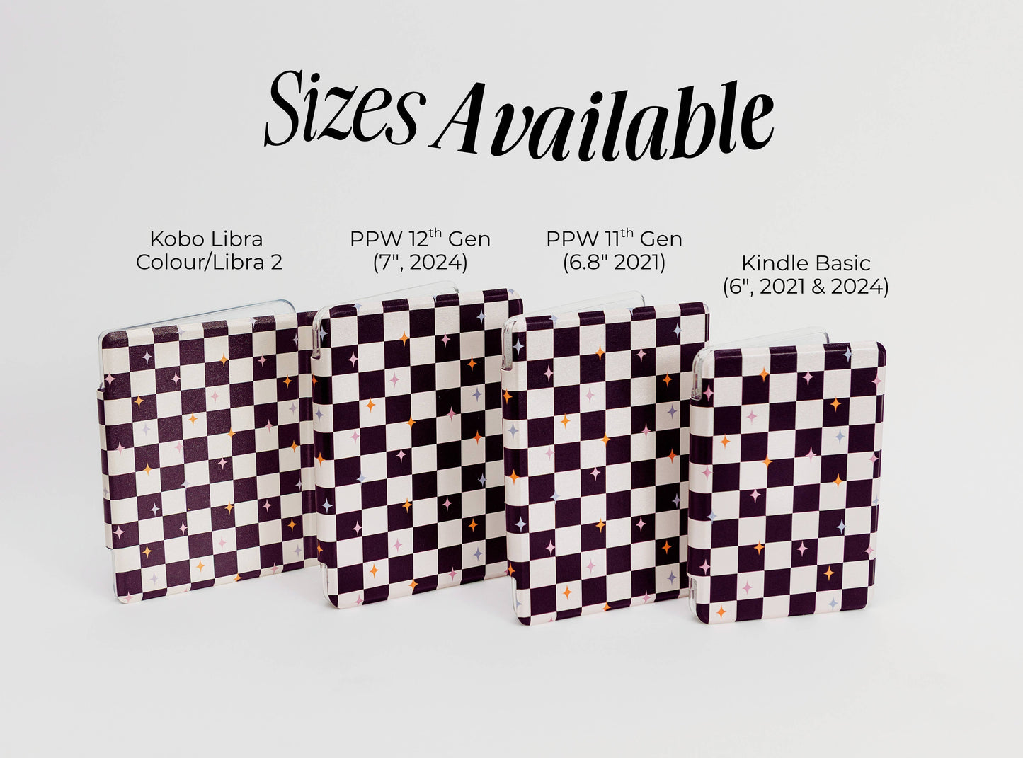 Retro Checkered Kindle Case