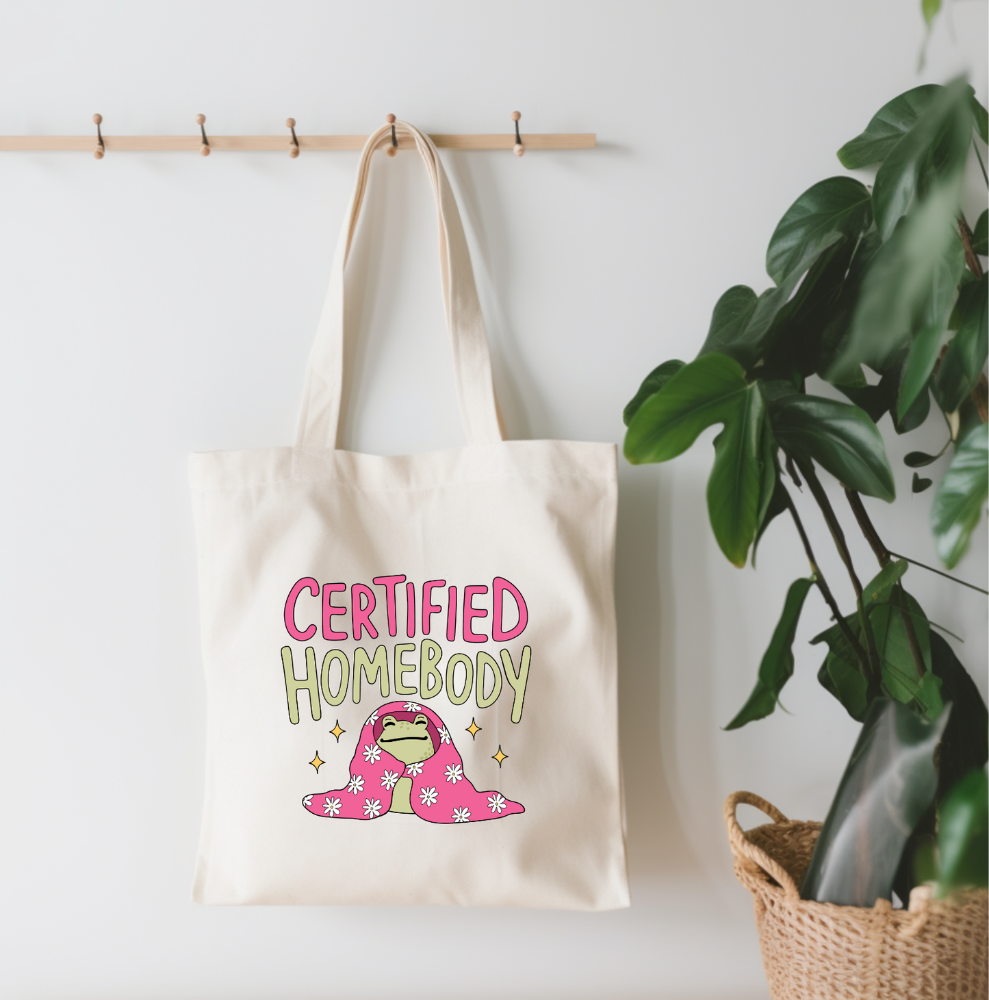 Certified Homebody Canvas Tote Bag