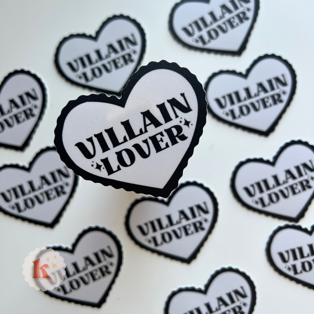 Villain lover vinyl sticker | bookish merch | bookish merch