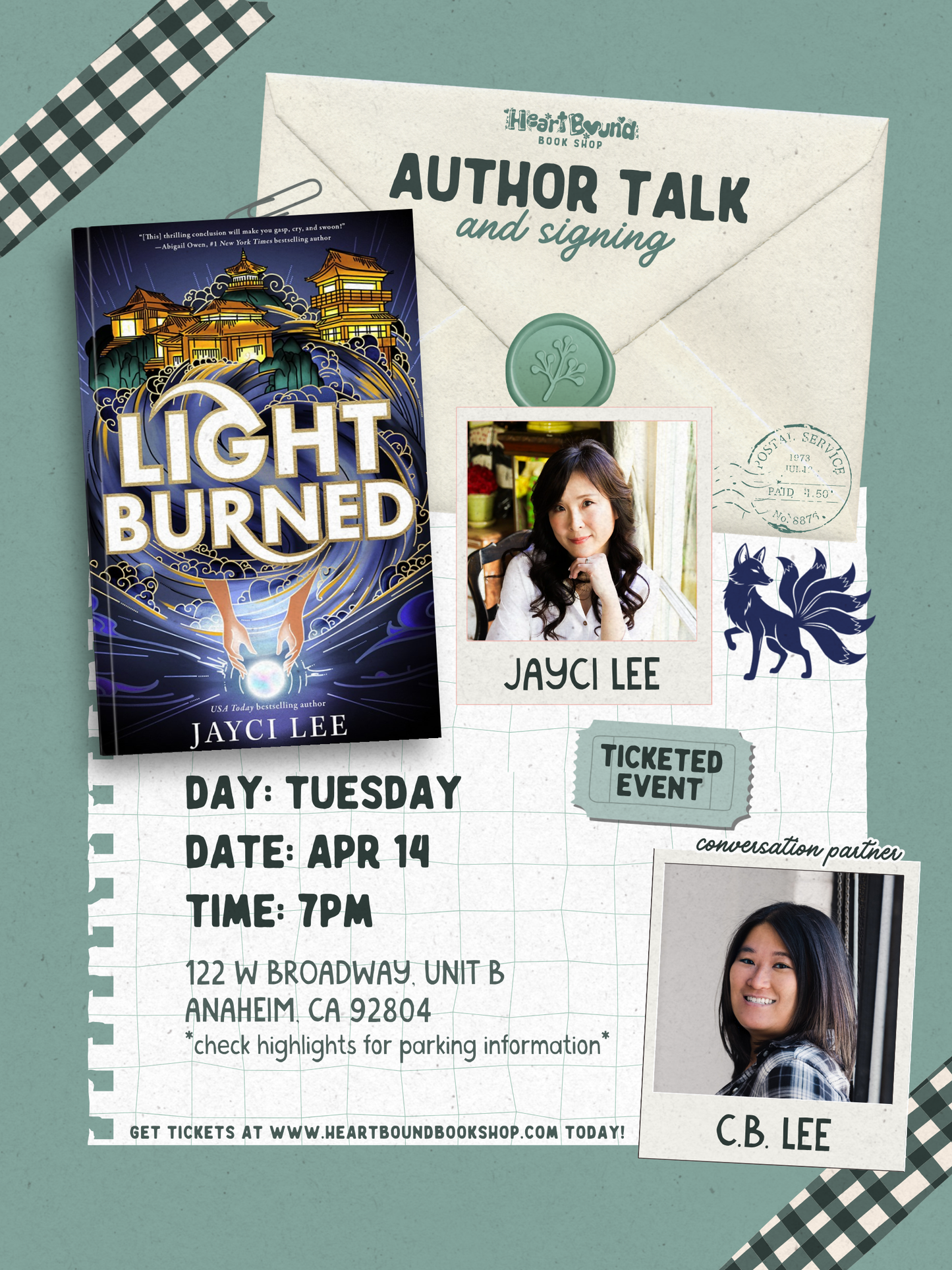 Author Talk and Signing: Jayci Lee with C.B. Lee