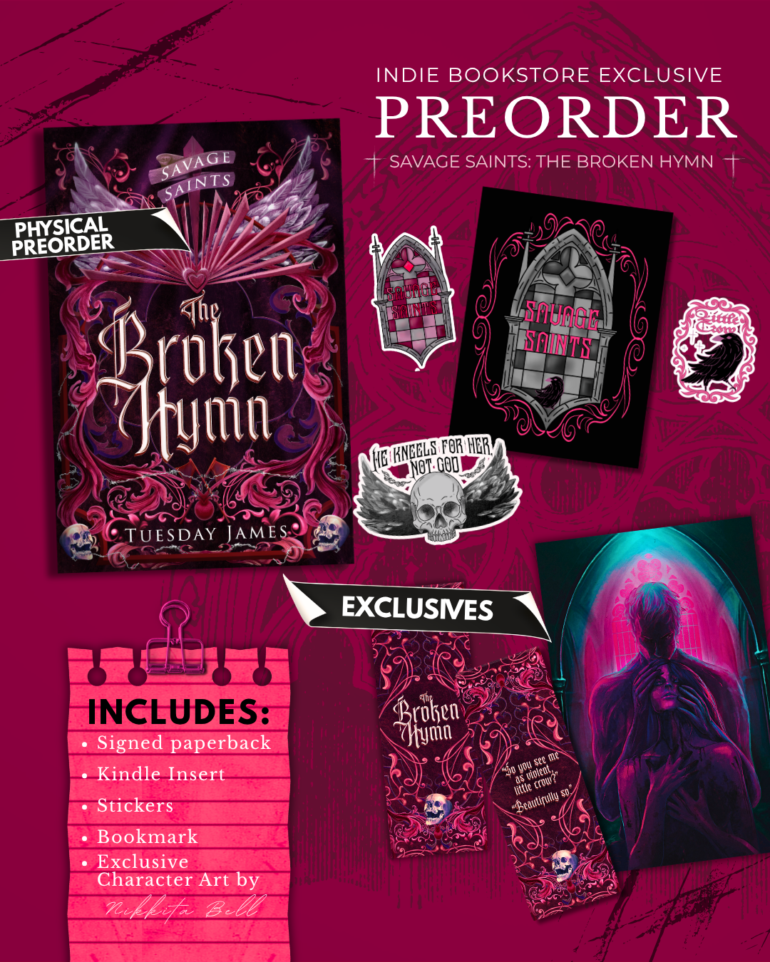 (PRE-ORDER) Savage Saints: The Broken Hymn by Tuesday James