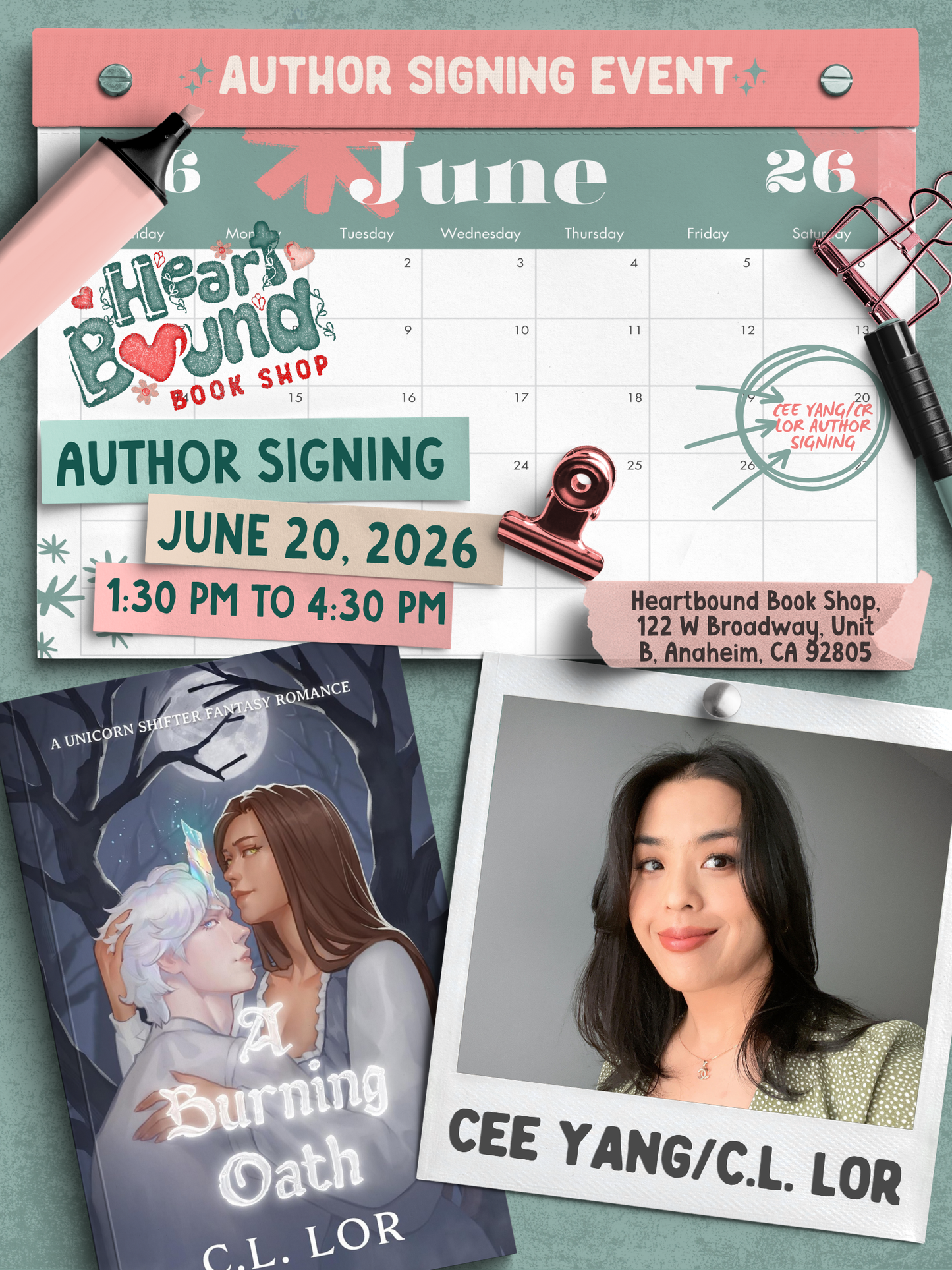 Author Signing: Cee Yang/C.R. Lor
