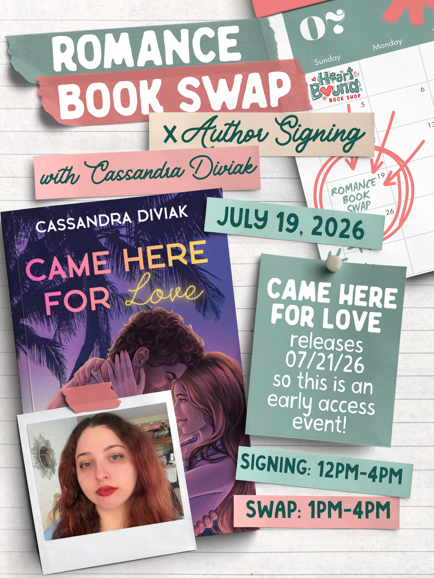 Romance Book Swap x Signing with Cassandra Diviak
