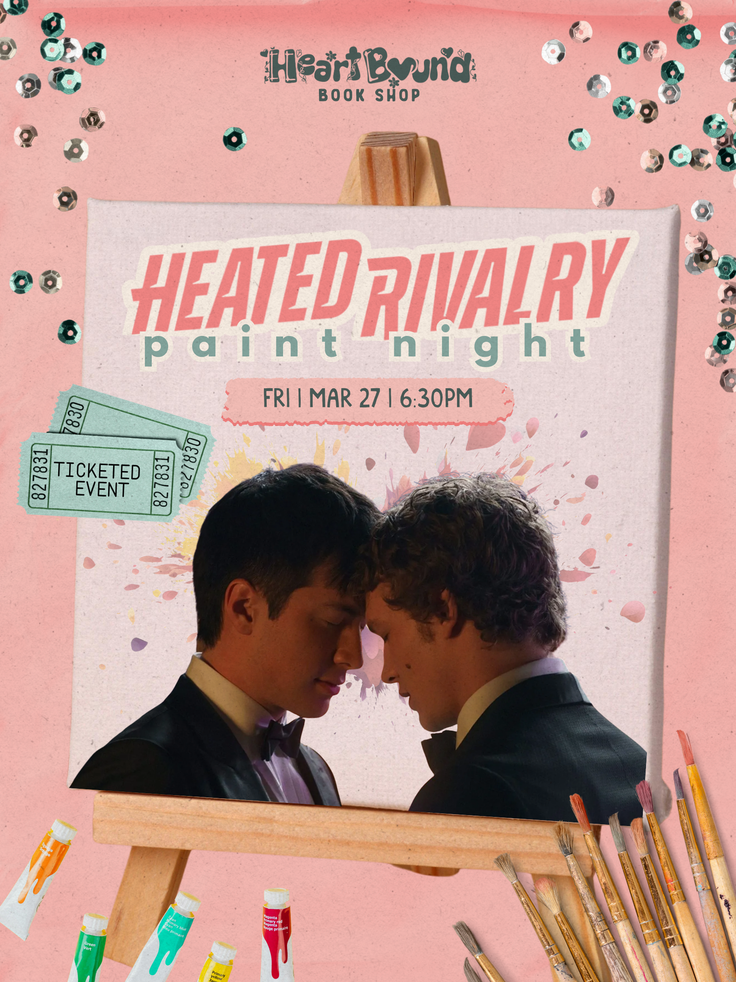 Heated Rivalry Themed Paint Night