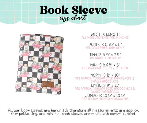 Amor Gingham Book Sleeve