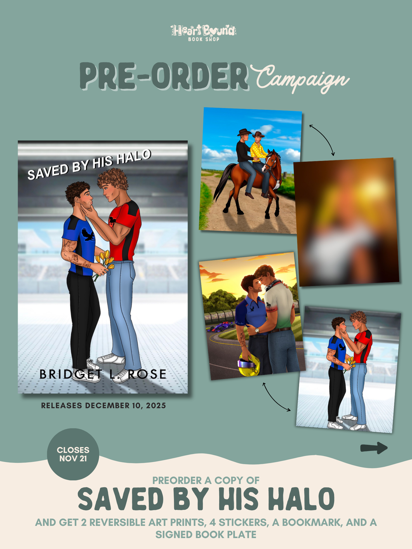 (PRE-ORDER) Saved by His Halo by Bridget L. Rose