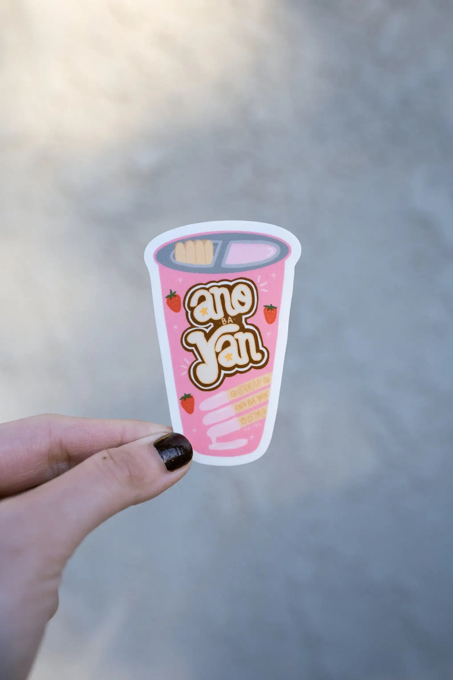 Ano Ba Yan Asian Childhood Snack Glossy Sticker