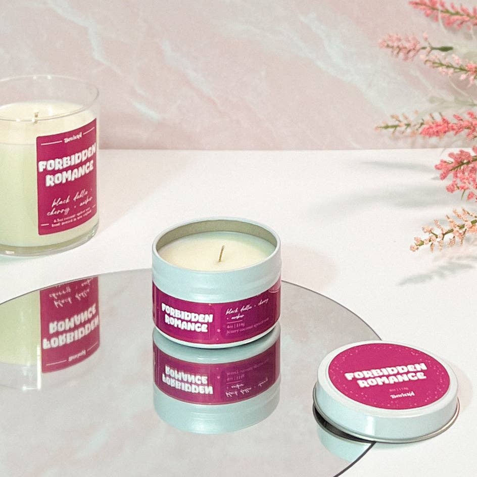 Forbidden Romance Candle - 4oz Book-Inspired Lux Coconut Wax