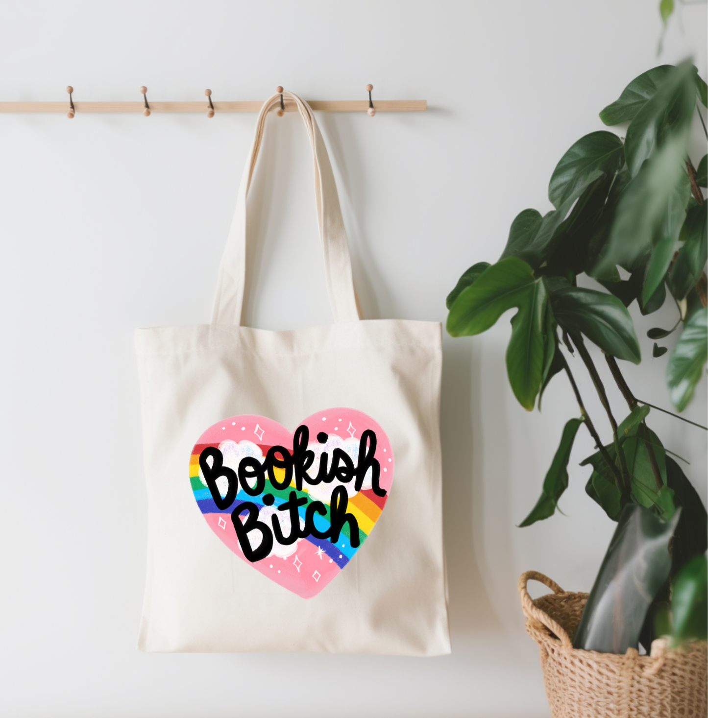 Bookish Bitch Canvas Tote Bag