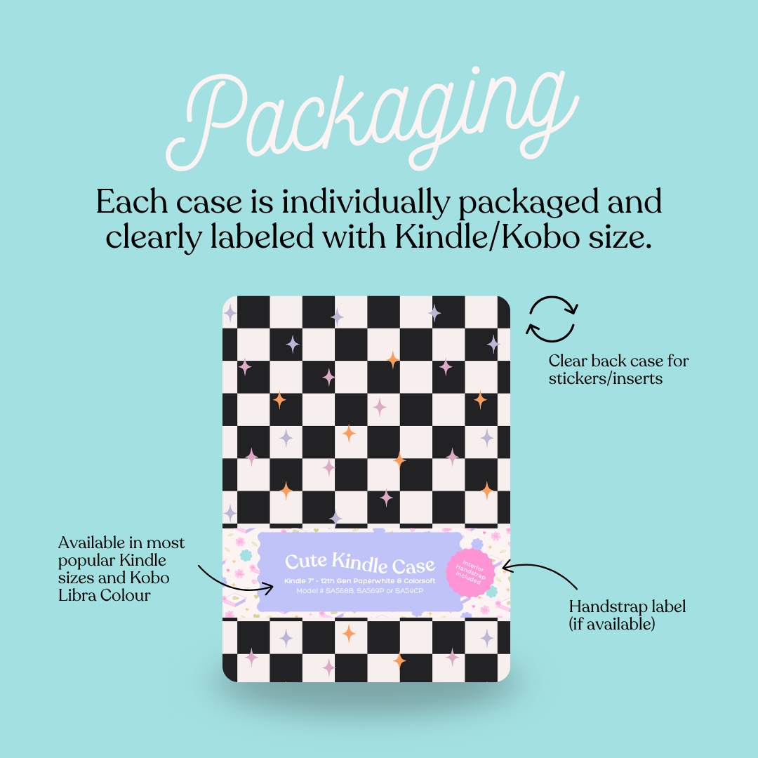 Retro Checkered Kindle Case