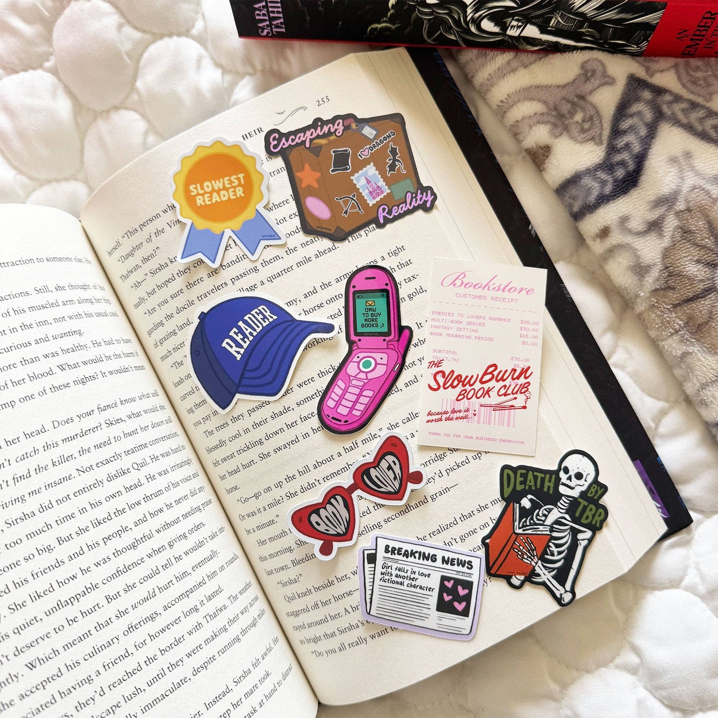 Slow Burn Book Club Customer Receipt - Bookish Stickers
