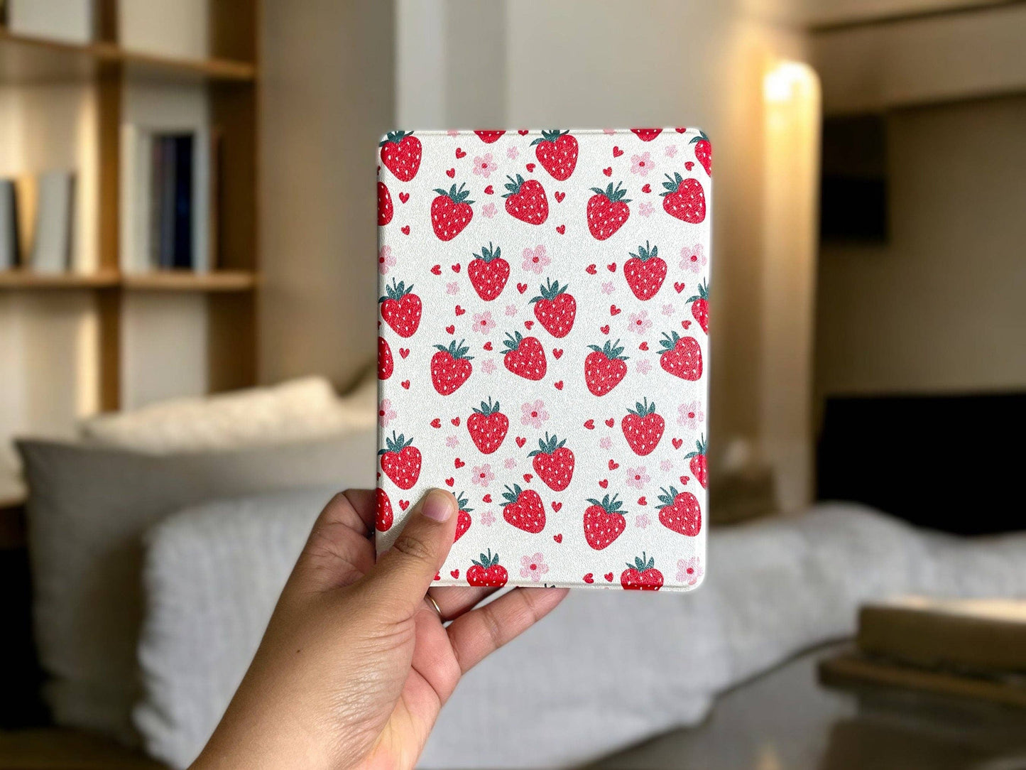 Strawberry Hearts Kindle Case