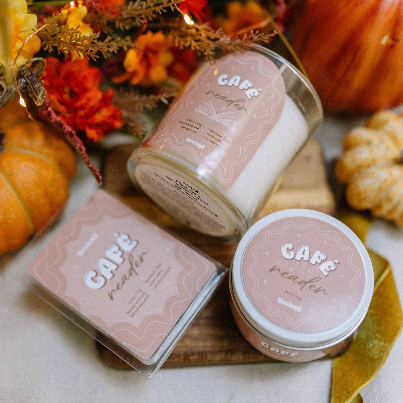 Cafe Reader Candle - 4oz Book-Inspired Luxury Coconut Wax