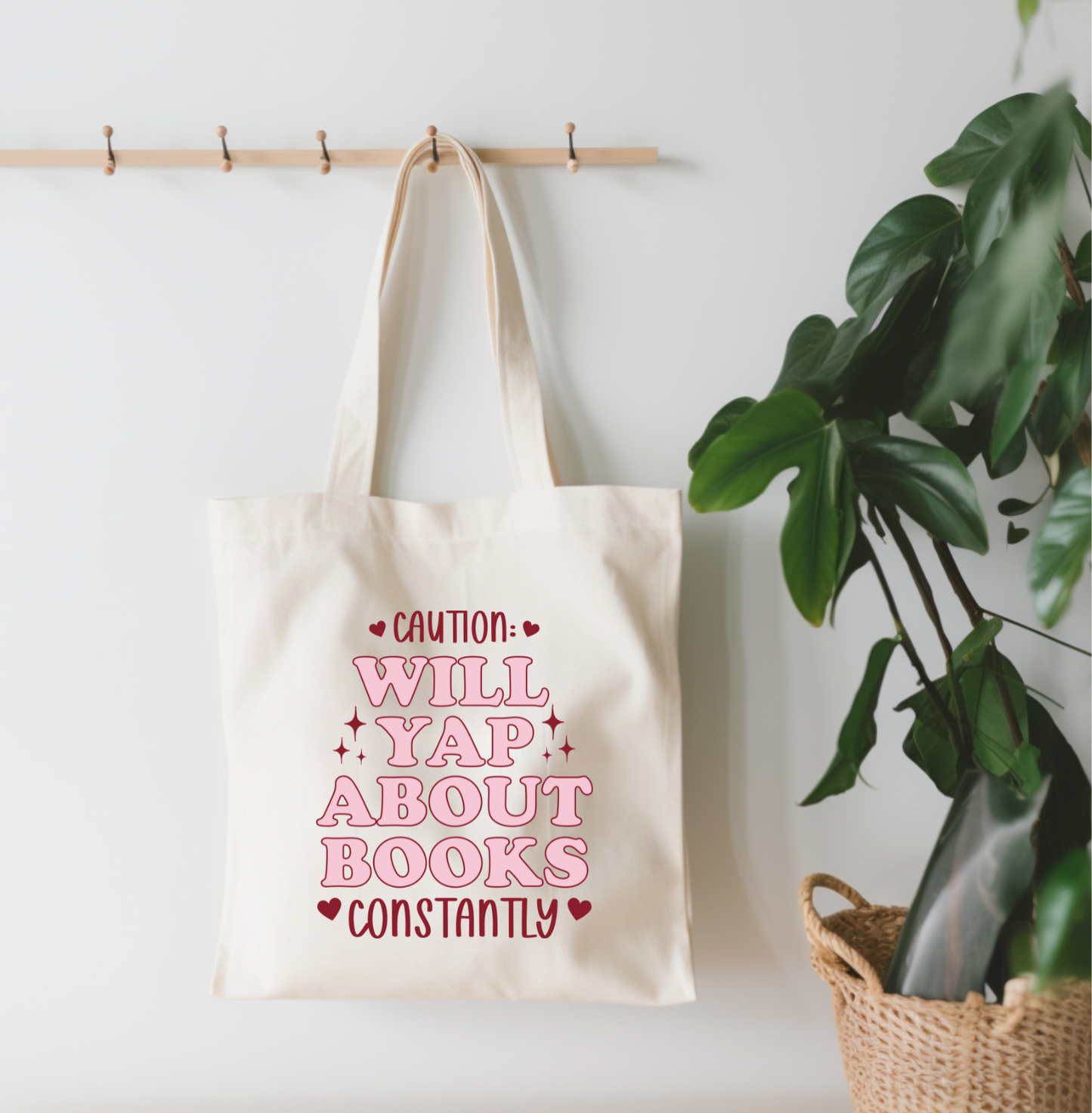 Will Yap About Books Canvas Tote Bag