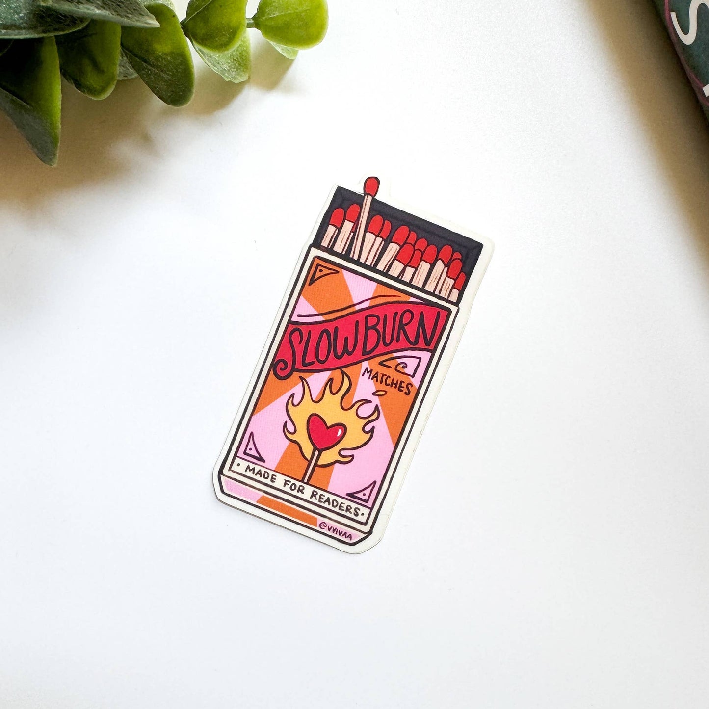 Slow Burn Romance - Book Lover Bookish Clear Matte Sticker