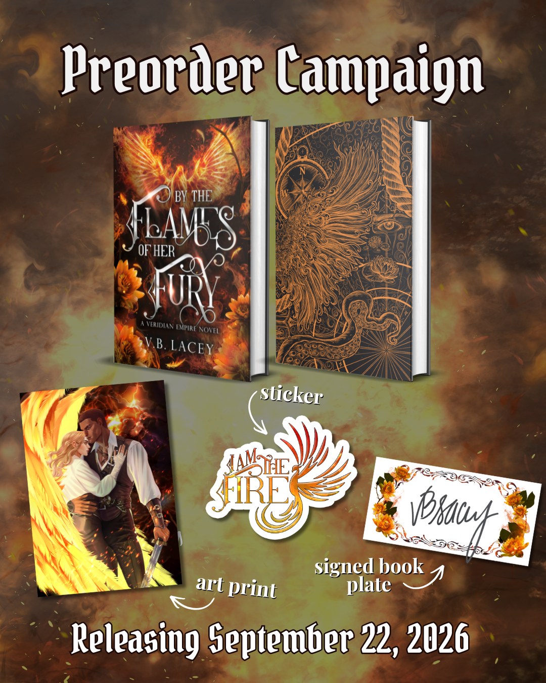 (PRE-ORDER) By the Flames of Her Fury by V.B. Lacey