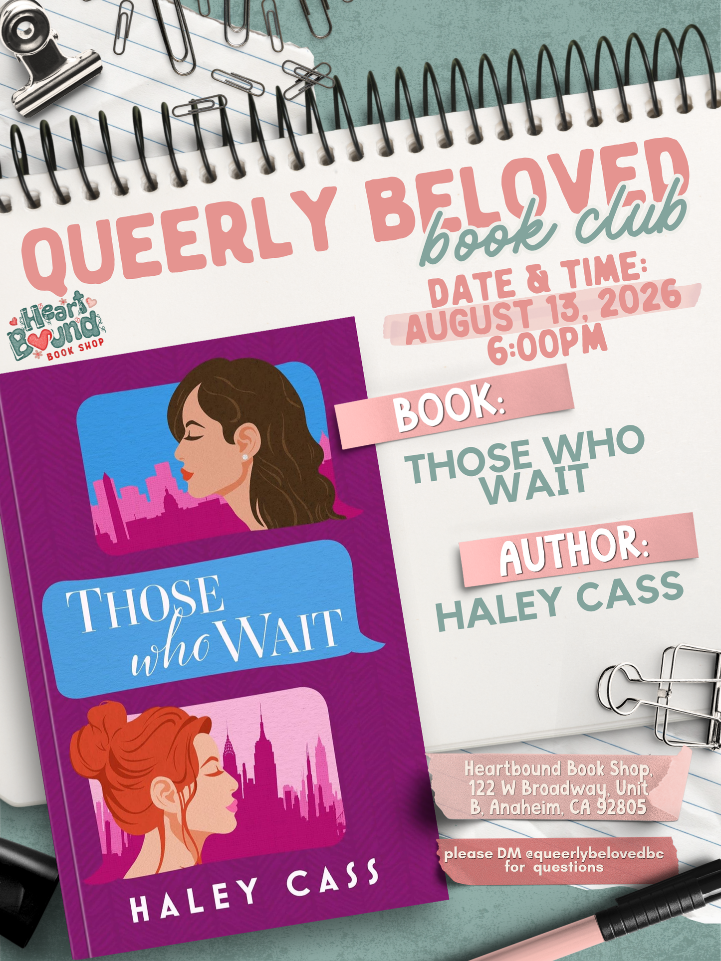 Queerly Beloved Book Club: Those Who Wait by Hailey Cass