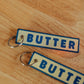 Butter Embroidered Keychain