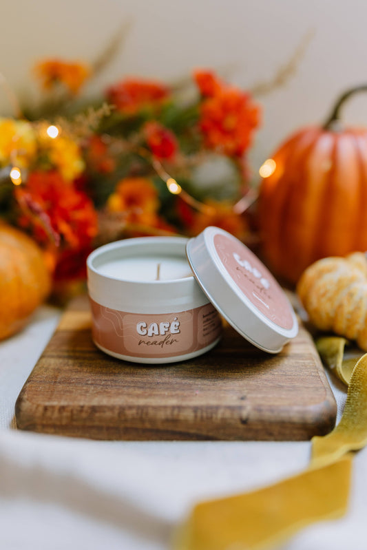 Cafe Reader Candle - 4oz Book-Inspired Luxury Coconut Wax
