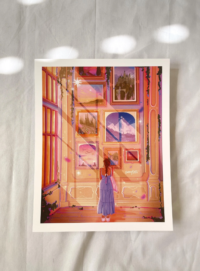 Bookish Art Museum Print