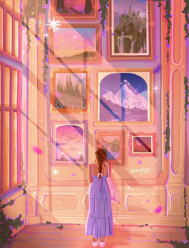 Bookish Art Museum Print