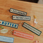 Butter Embroidered Keychain