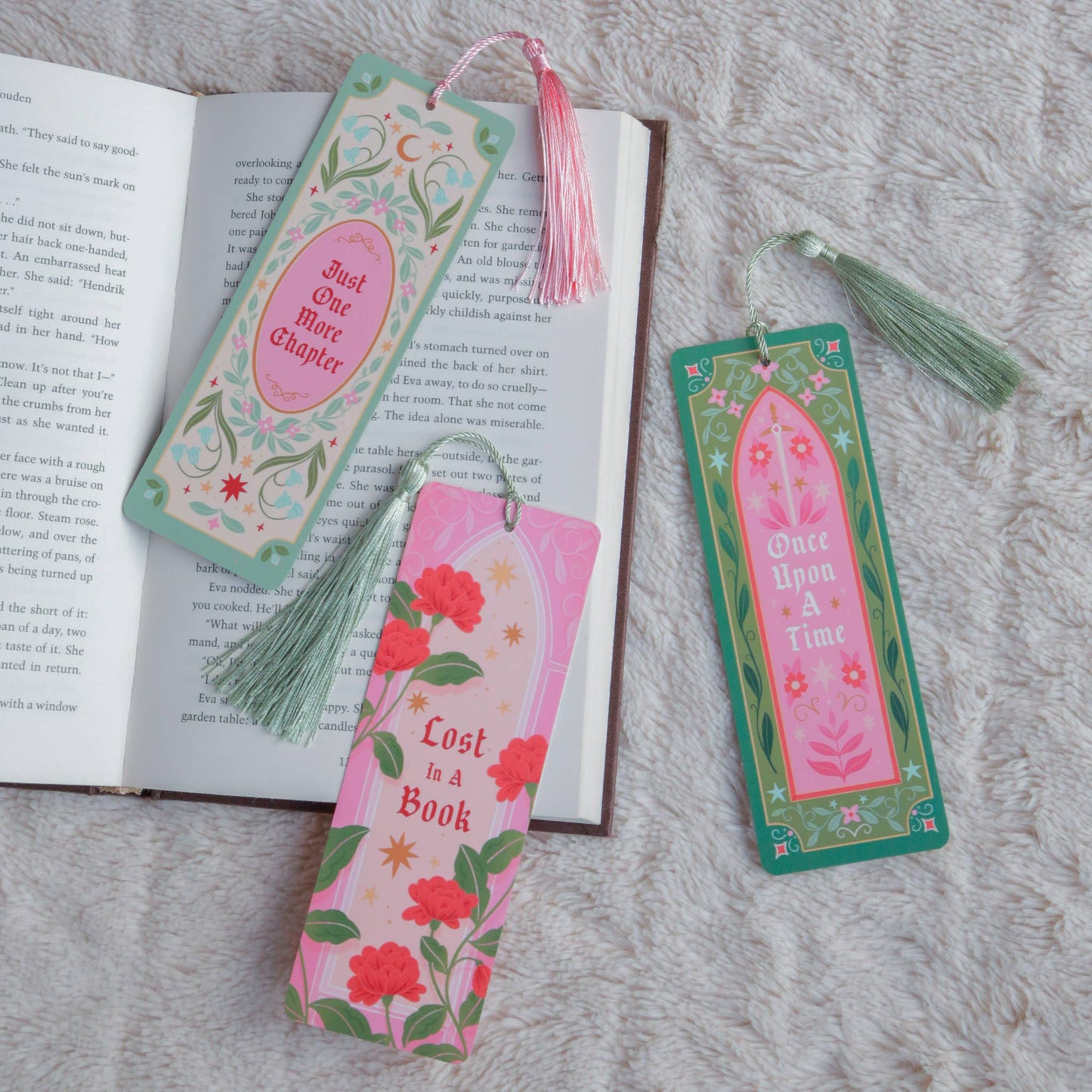 Just One More Chapter Fantasy Bookmark with Tassel