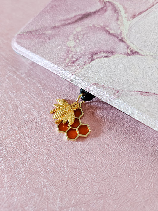 Bee & Honeycomb Kindle Charm