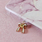 Soft Girl Bow & Heart Kindle Charm