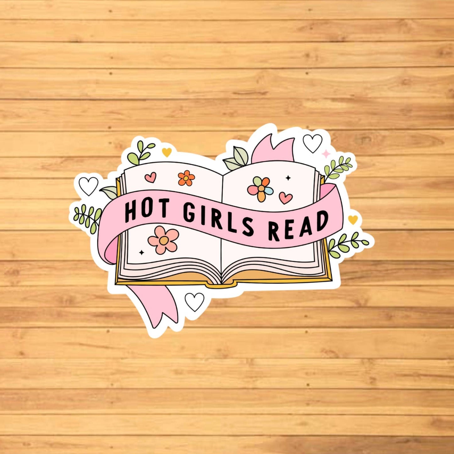 Hot Girls Read Sticker