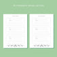 Whimsical Reading Journal – Literary 50 Book Review Notebook