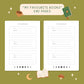 Reading Journal Fantasy Forest - 50 Page Book Review Notebook