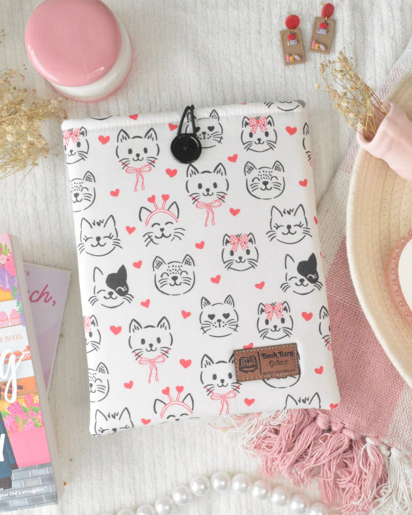 Cats and Bows Book Sleeve