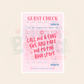 Guest Check: Call Me a Good Girl and Take Me to the Bookstore