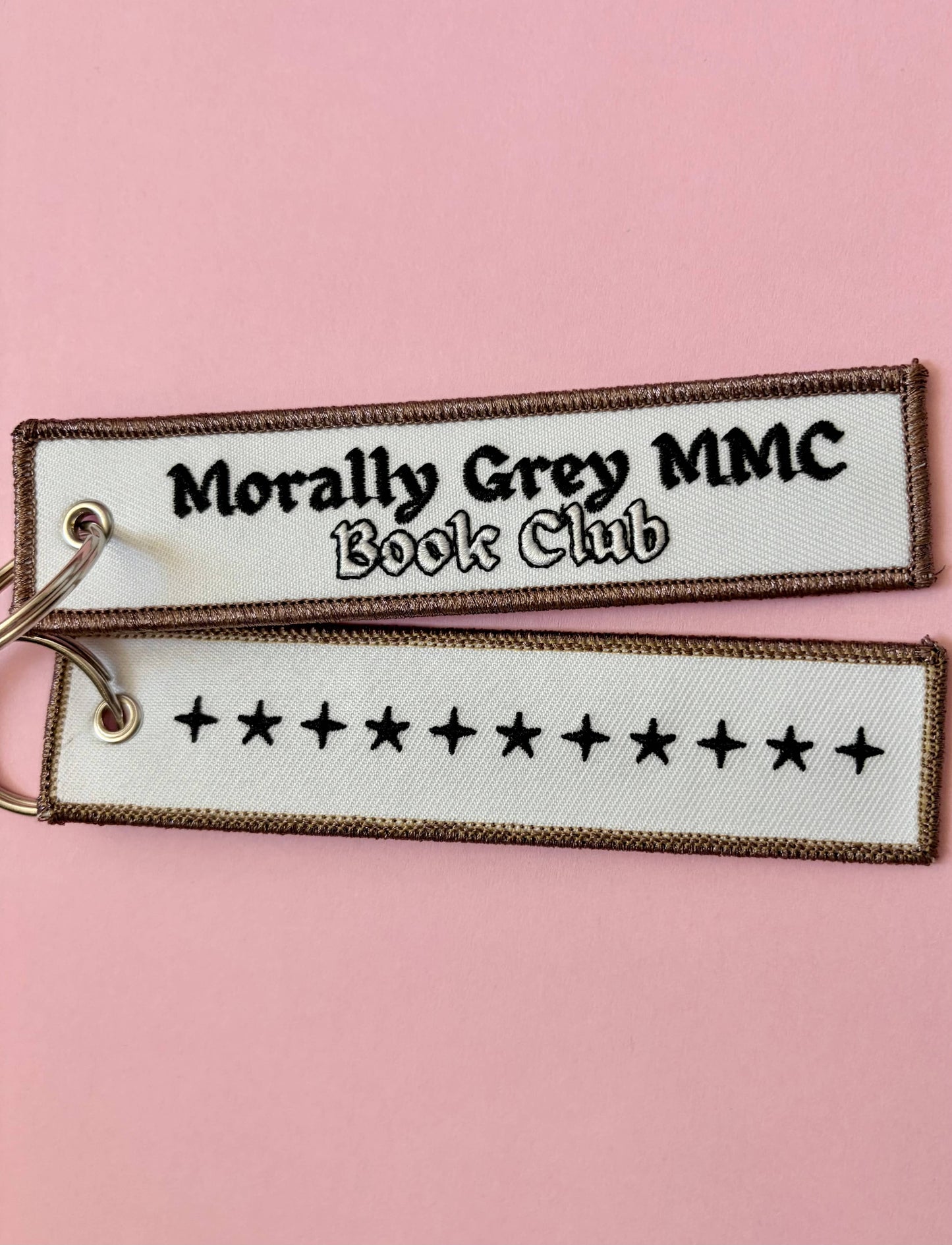 Morally Grey MMC 📖 Fabric Keychain / Pull Tag