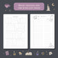 Whimsy Witch Reading Journal – 50 Book Review Notebook