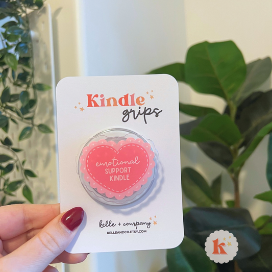 Emotional support kindle grip | coquette kindle grip | kobo 