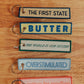 Butter Embroidered Keychain