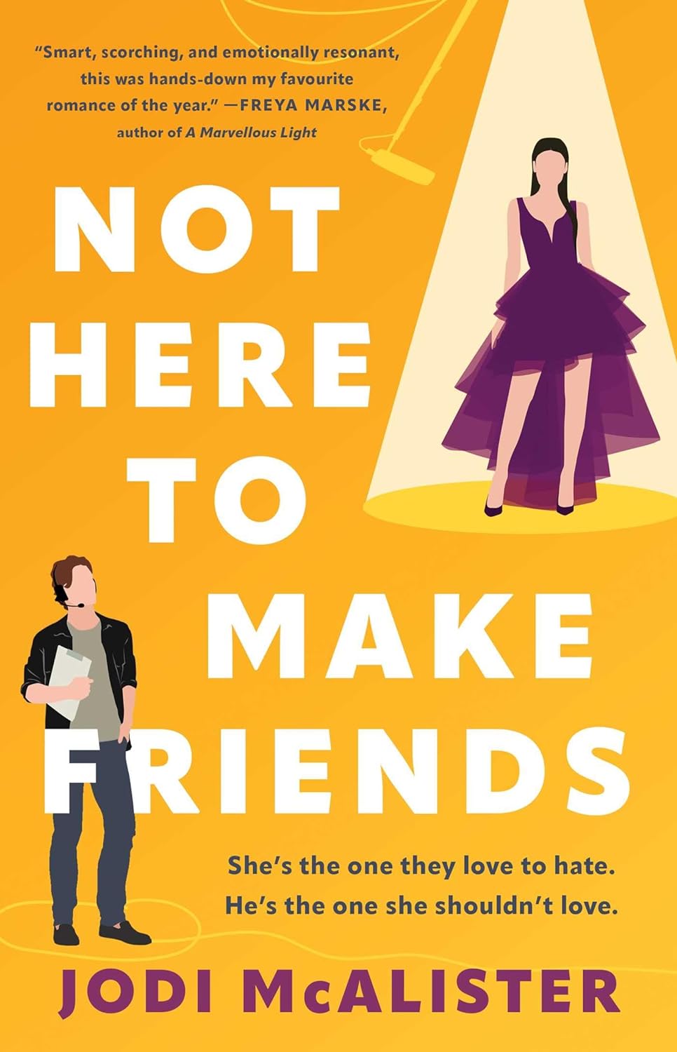 NOT HERE TO MAKE FRIENDS by JODI MCALISTER